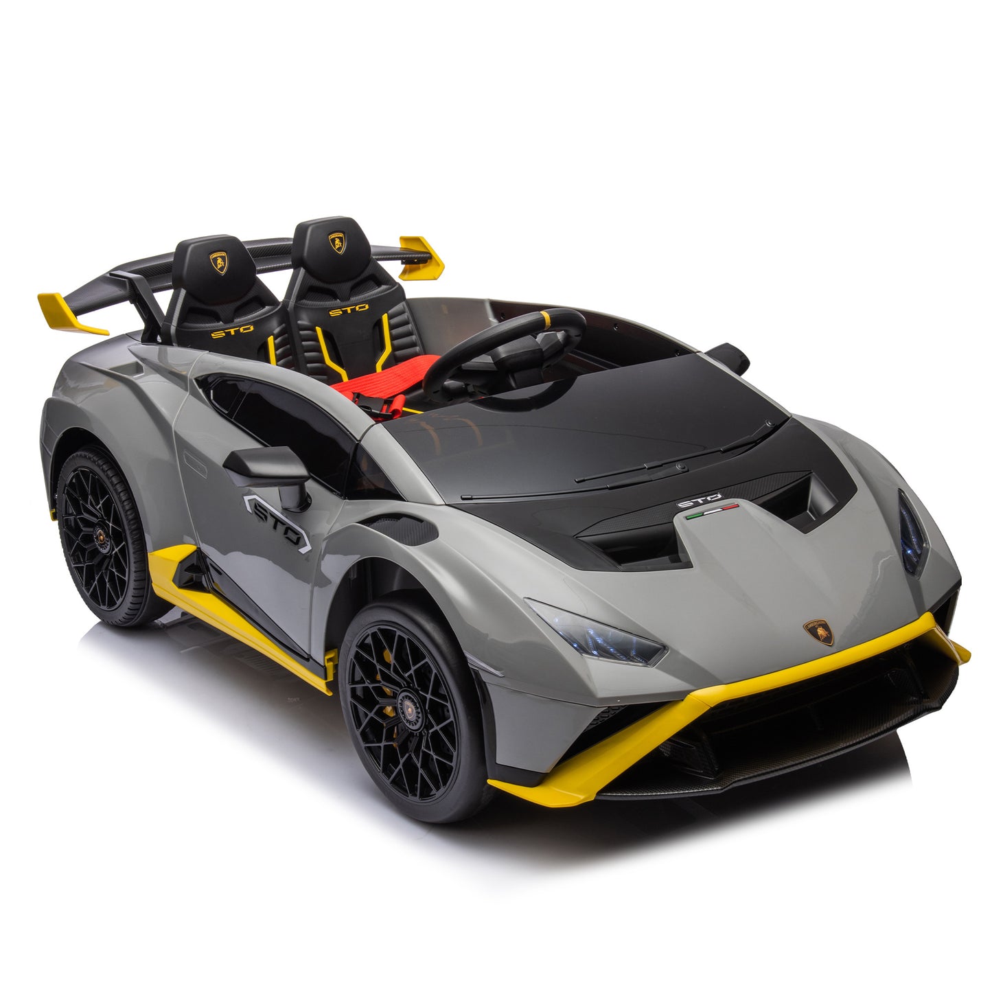 Lamborghini Huracan Sto 24V Kids Electric Ride-On Drift Car: - Premium Kids' Bikes from Rapidvehicles - Just $328.57! Shop now at Rapidvehicles