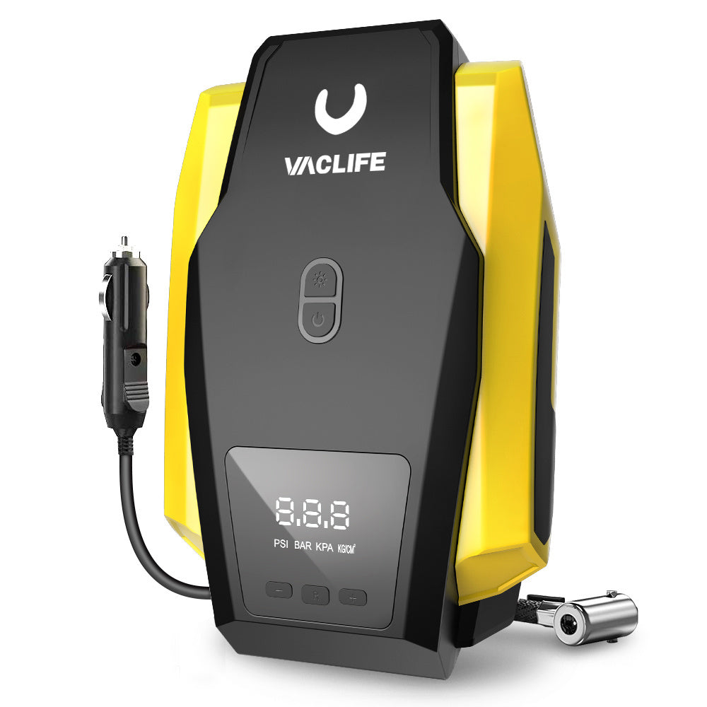 VacLife Air Compressor Tire Inflator, DC 12V Portable Air - Premium Tool Kits from Rapidvehicles - Just $61.99! Shop now at Rapidvehicles