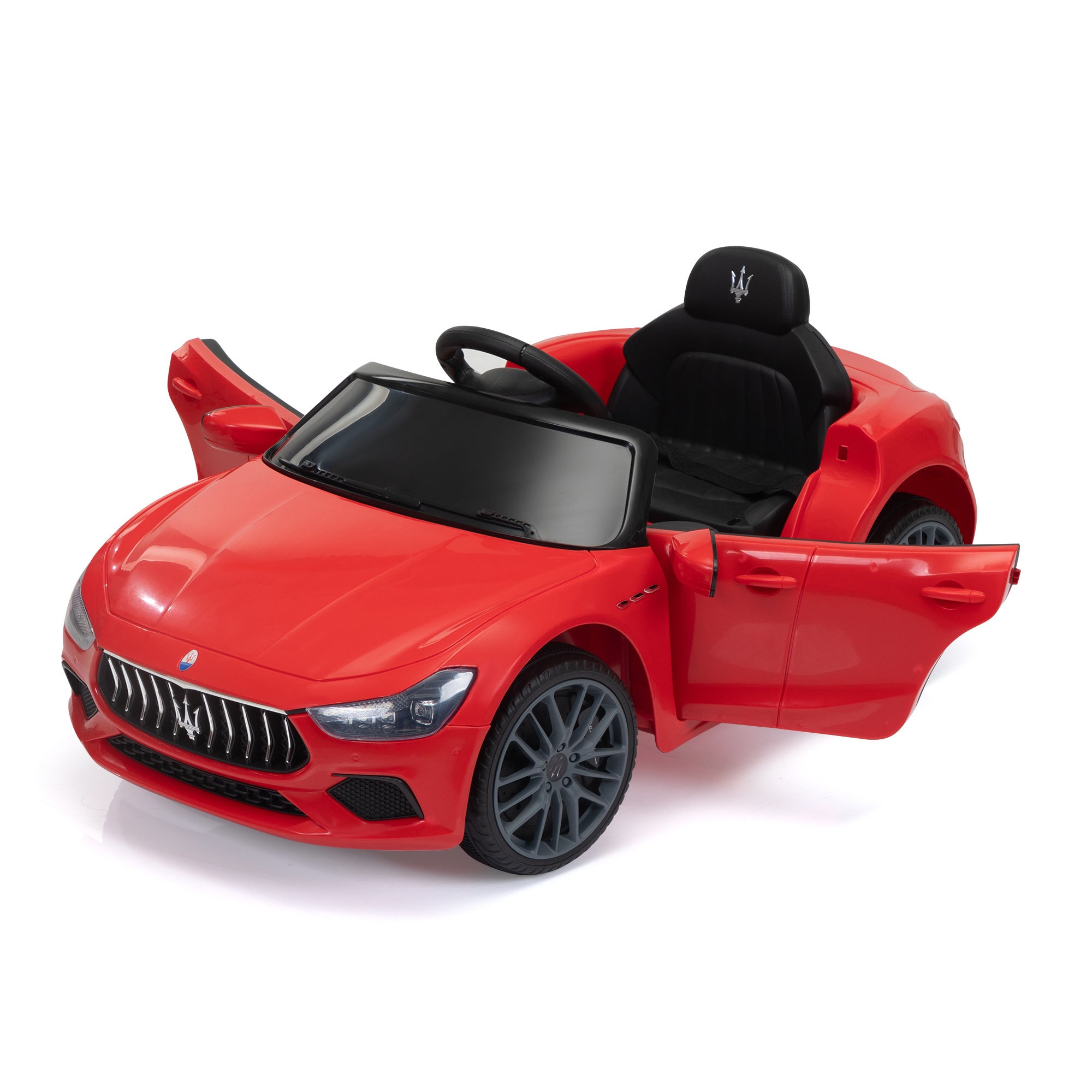 Maserati Ghibli-licensed 12V Kids Ride on Car with Remote Control, Music and Lights, Red - Premium Kids' Bikes from Rapidvehicles - Just $239.25! Shop now at Rapidvehicles