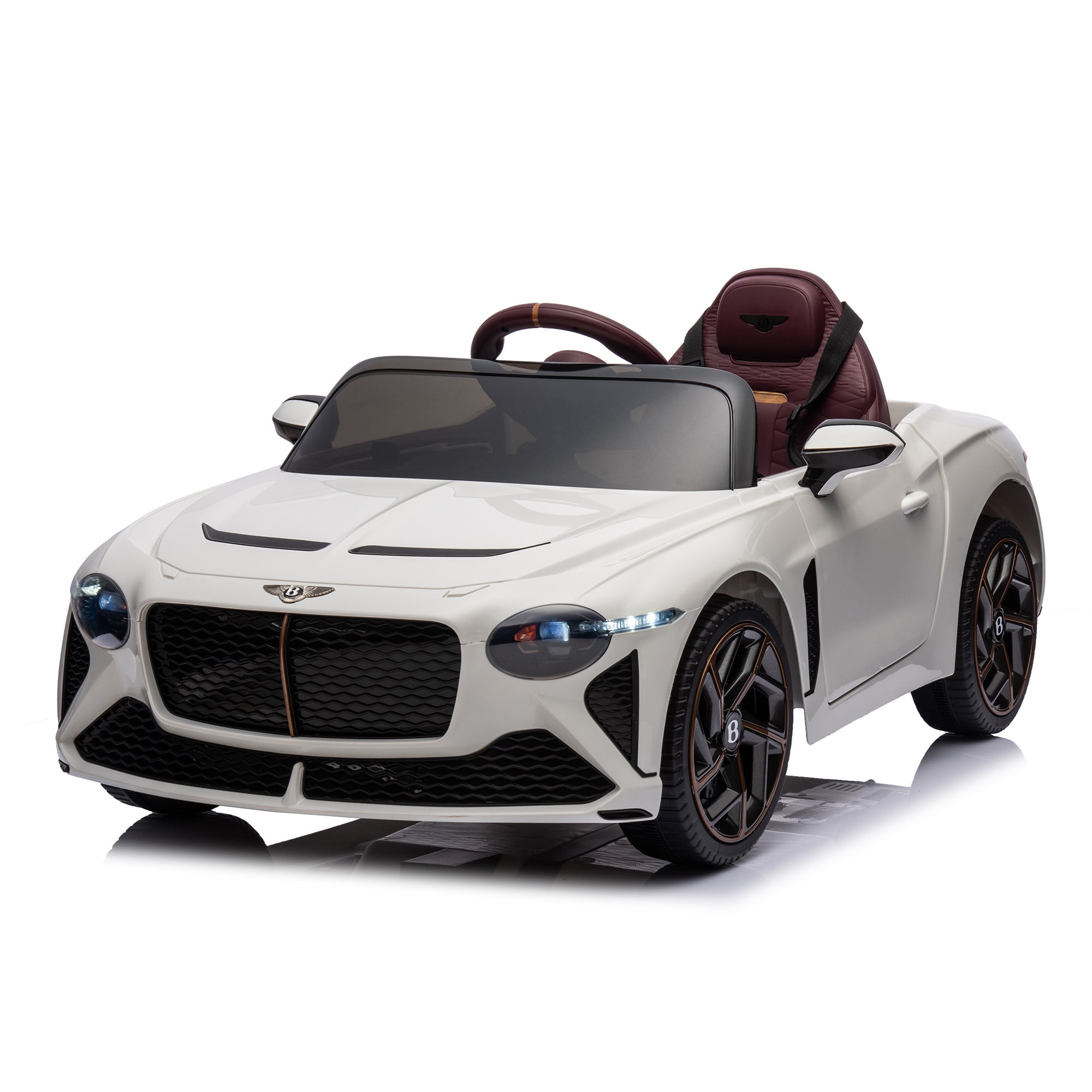 12V Battery Powered Ride On Car for Kids, Licensed Bentley Bacalar, Remote Control Toy Vehicle with Music Player, LED Light, 2 Driving Modes - Premium Kids' Bikes from Rapidvehicles - Just $266.99! Shop now at Rapidvehicles