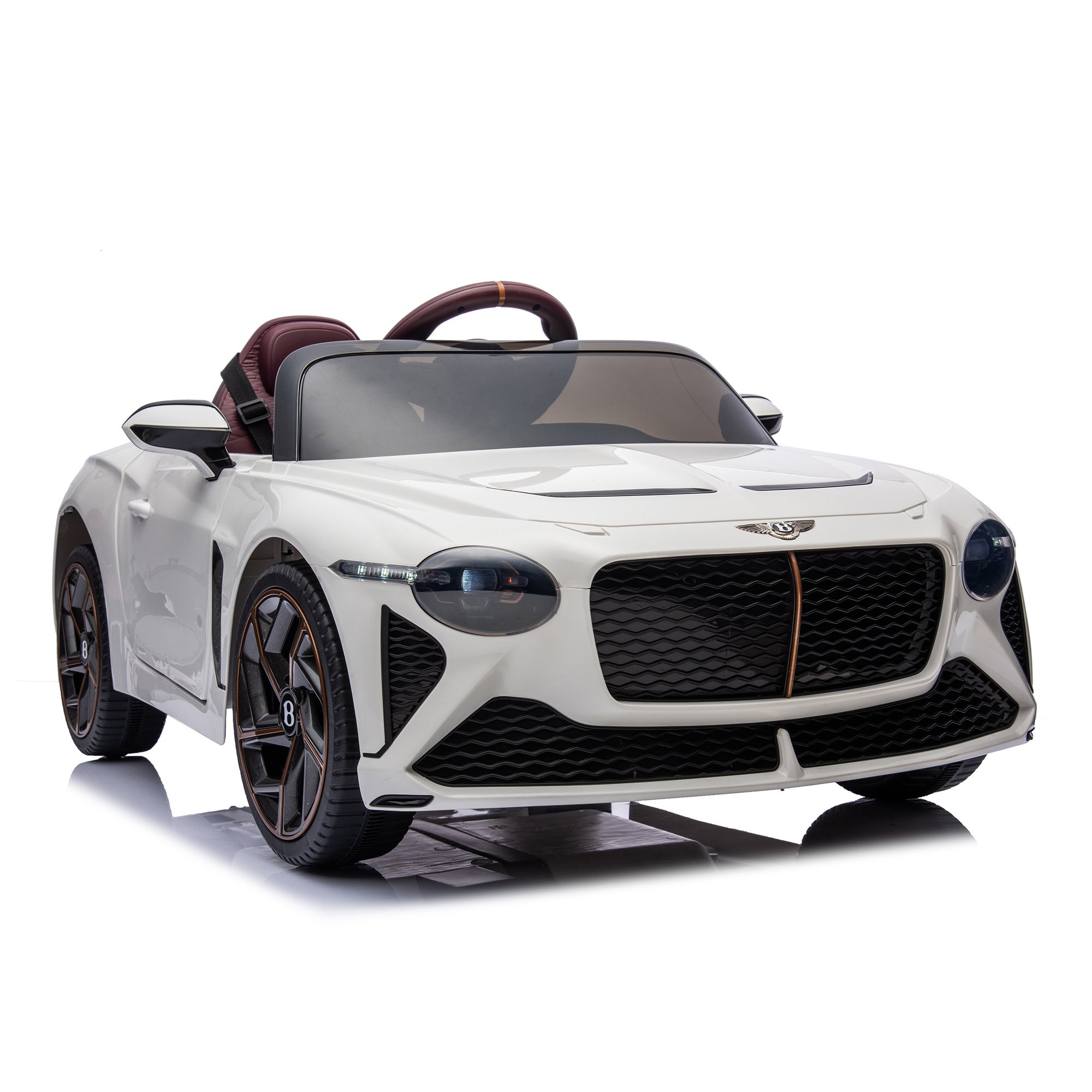 12V Battery Powered Ride On Car for Kids, Licensed Bentley Bacalar, Remote Control Toy Vehicle with Music Player, LED Light, 2 Driving Modes - Premium Kids' Bikes from Rapidvehicles - Just $266.99! Shop now at Rapidvehicles