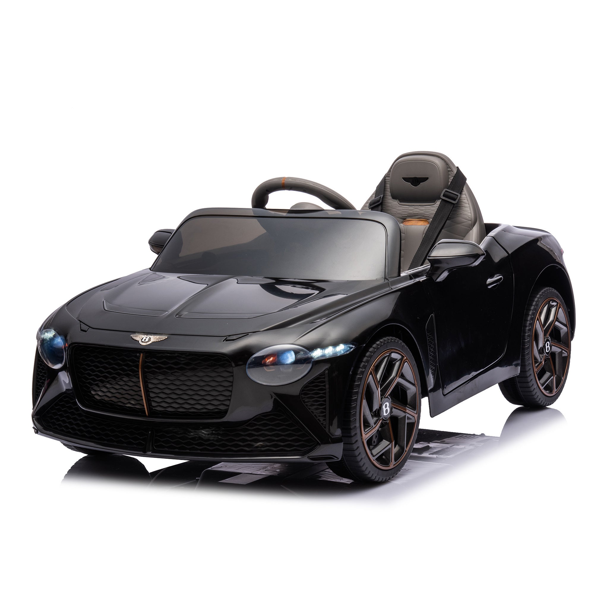 12V Battery Powered Ride On Car for Kids, Licensed Bentley Bacalar, Remote Control Toy Vehicle with Music Player, LED Light, 2 Driving Modes - Premium Kids' Bikes from Rapidvehicles - Just $265.99! Shop now at Rapidvehicles