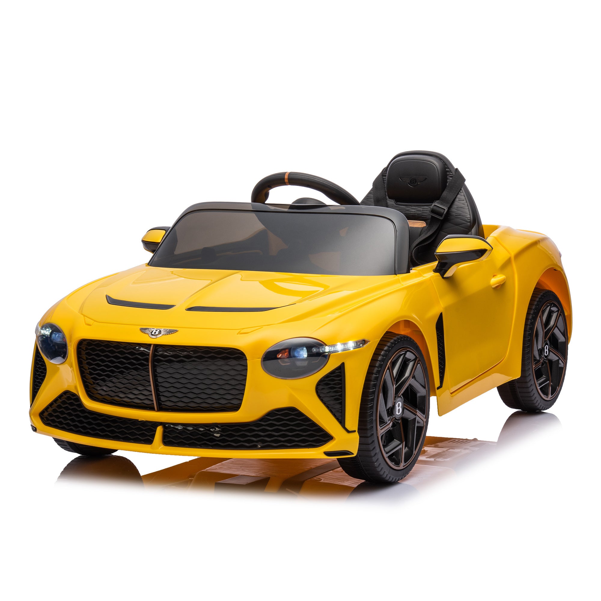 12V Battery Powered Ride On Car for Kids, Licensed Bentley Bacalar, Remote Control Toy Vehicle with Music Player, LED Light, 2 Driving Modes - Premium Kids' Bikes from Rapidvehicles - Just $266.99! Shop now at Rapidvehicles