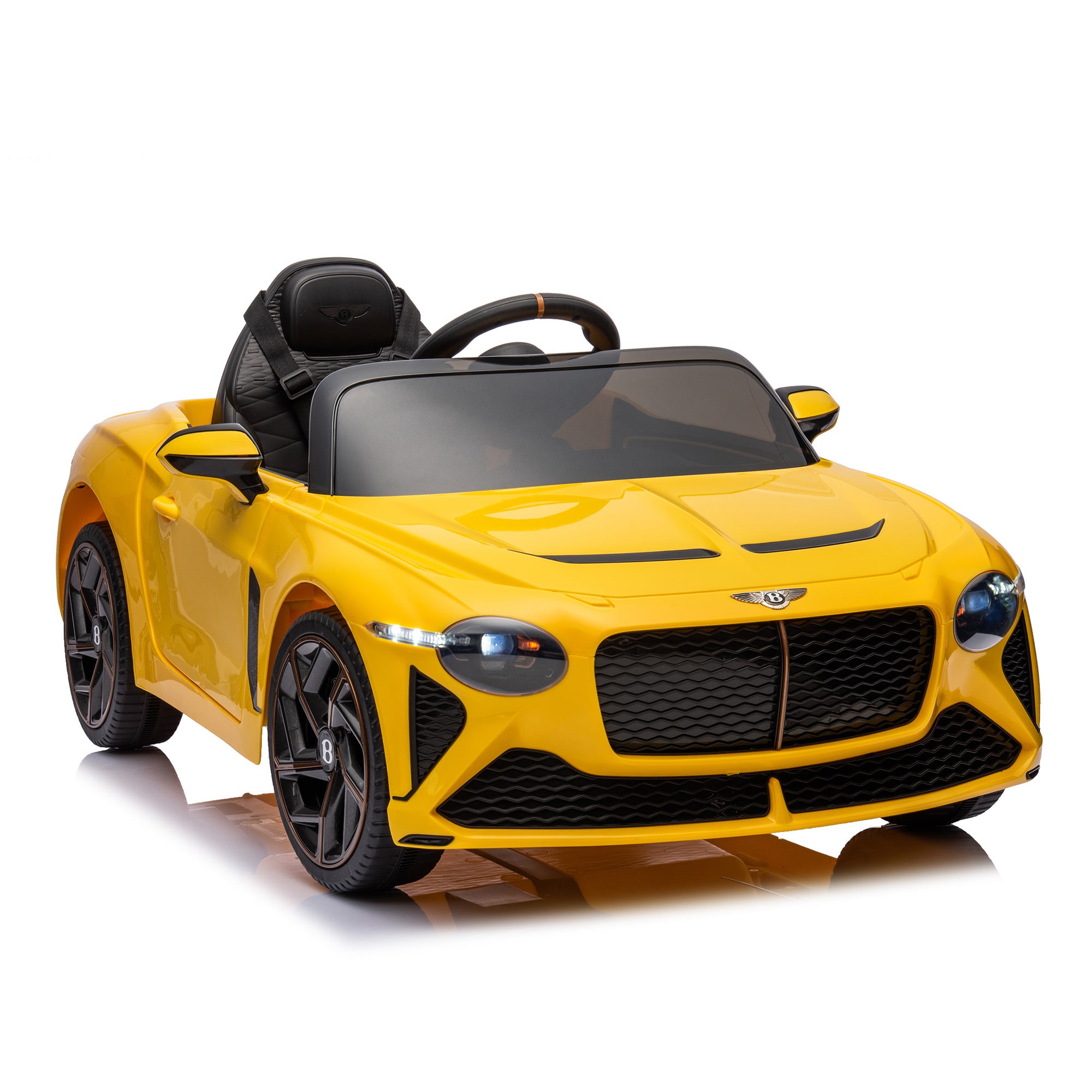 12V Battery Powered Ride On Car for Kids, Licensed Bentley Bacalar, Remote Control Toy Vehicle with Music Player, LED Light, 2 Driving Modes - Premium Kids' Bikes from Rapidvehicles - Just $266.99! Shop now at Rapidvehicles