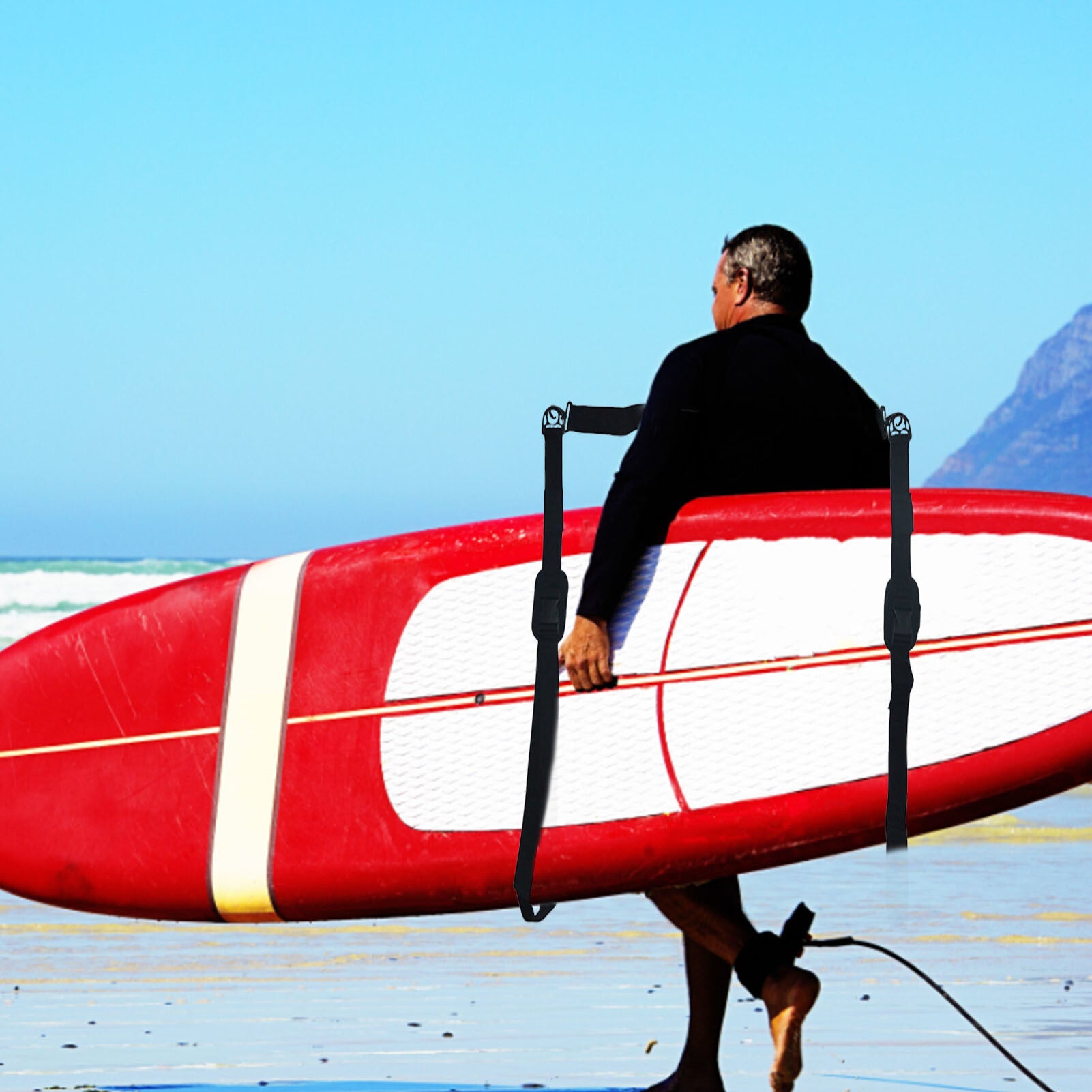 SUP Paddle Board Carry StrapNon-Slip Comfortable Surfboard Carrier Accessories Multi-Use Shoulder Strap For Surfboard Paddle - Premium Carports from Rapidvehicles - Just $43.99! Shop now at Rapidvehicles