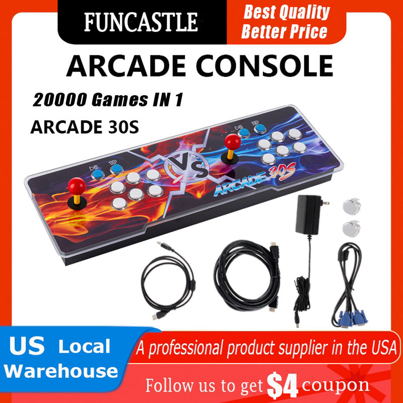 Pandora Arcade Game Console Box 20000 Games in 1 Classic Retro Video Game Double Stick Multiplayer Joysticks Saga Arcade Console - Premium Carports from FUNCASTLE - Just $121.99! Shop now at Rapidvehicles