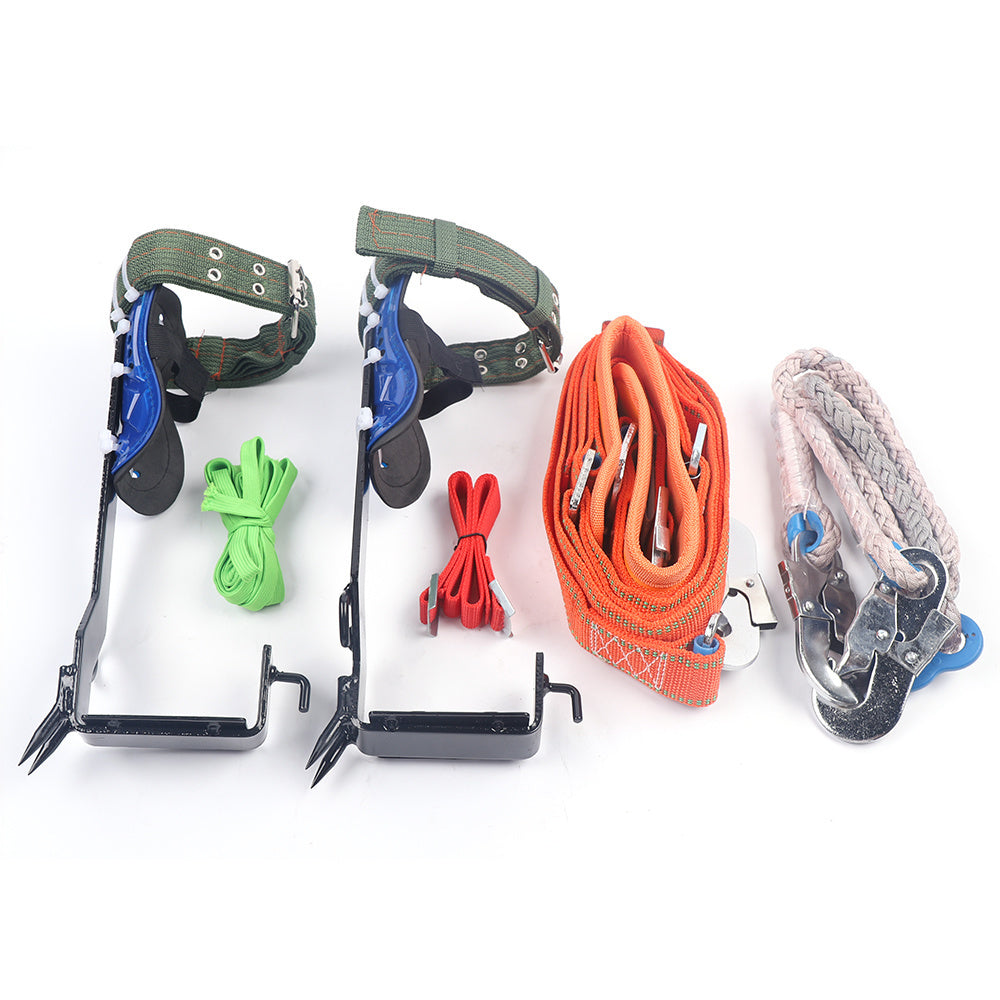 Portable Climbing Tool Kit For Tree Pole Climbing Outdoor Fruit Pick With Safety Belt Straps, Adjustable Lanyard Carabiner - Premium Carports from Rapidvehicles - Just $68.99! Shop now at Rapidvehicles