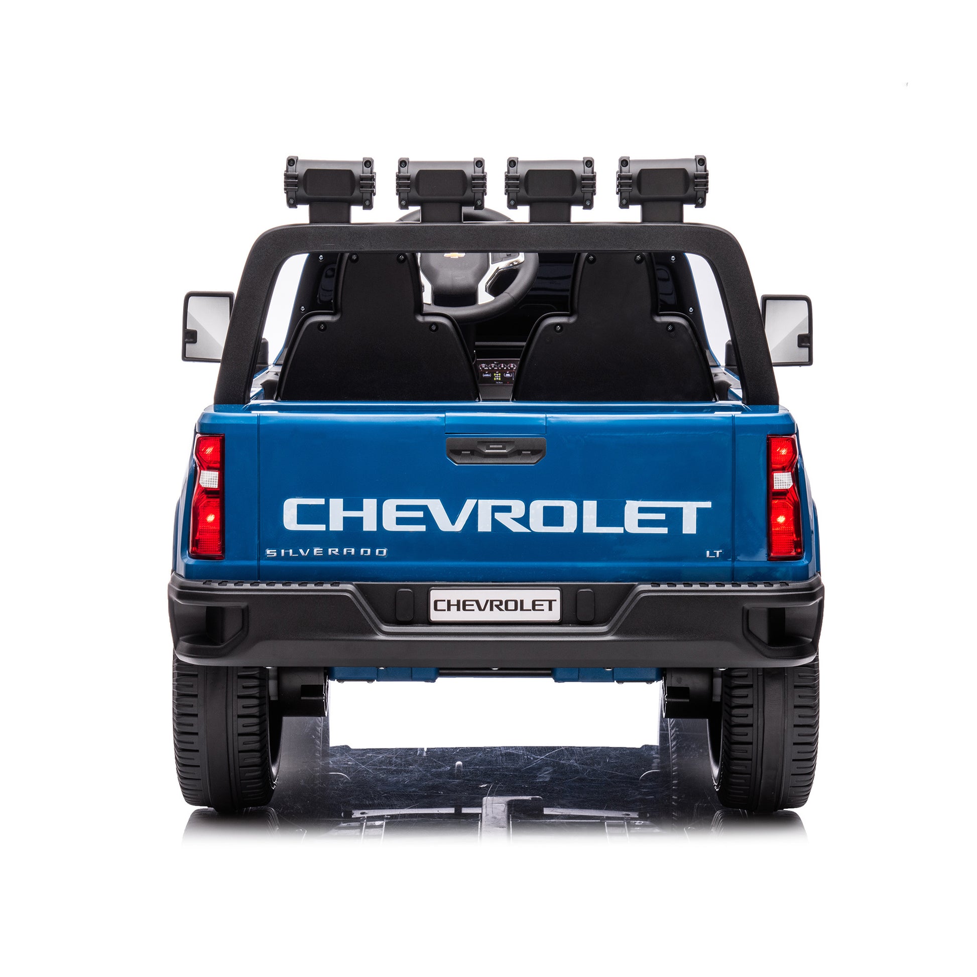 Blue, 24V 2 Seater Ride On Truck Car, Licensed Chevrolet - Premium Kids' Bikes from Rapidvehicles - Just $363.23! Shop now at Rapidvehicles