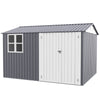 8X10FT Outdoor Storage Shed with Thickened Galvanized Steel,with Sloped Roof & Double Lockable Door,Storage Shed Large with 6 Vents, Garden Tool Shed for Backyard Garden Patio Lawn Bike,Lawnmower - Premium Carports from Rapidvehicles - Just $624.34! Shop now at Rapidvehicles