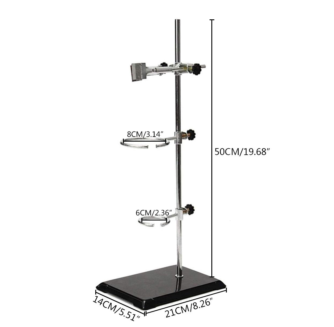 52CM Lab Laboratory Retort Stands Support Clamp Flask Platform Set Height - Premium Carports from Rapidvehicles - Just $37.84! Shop now at Rapidvehicles