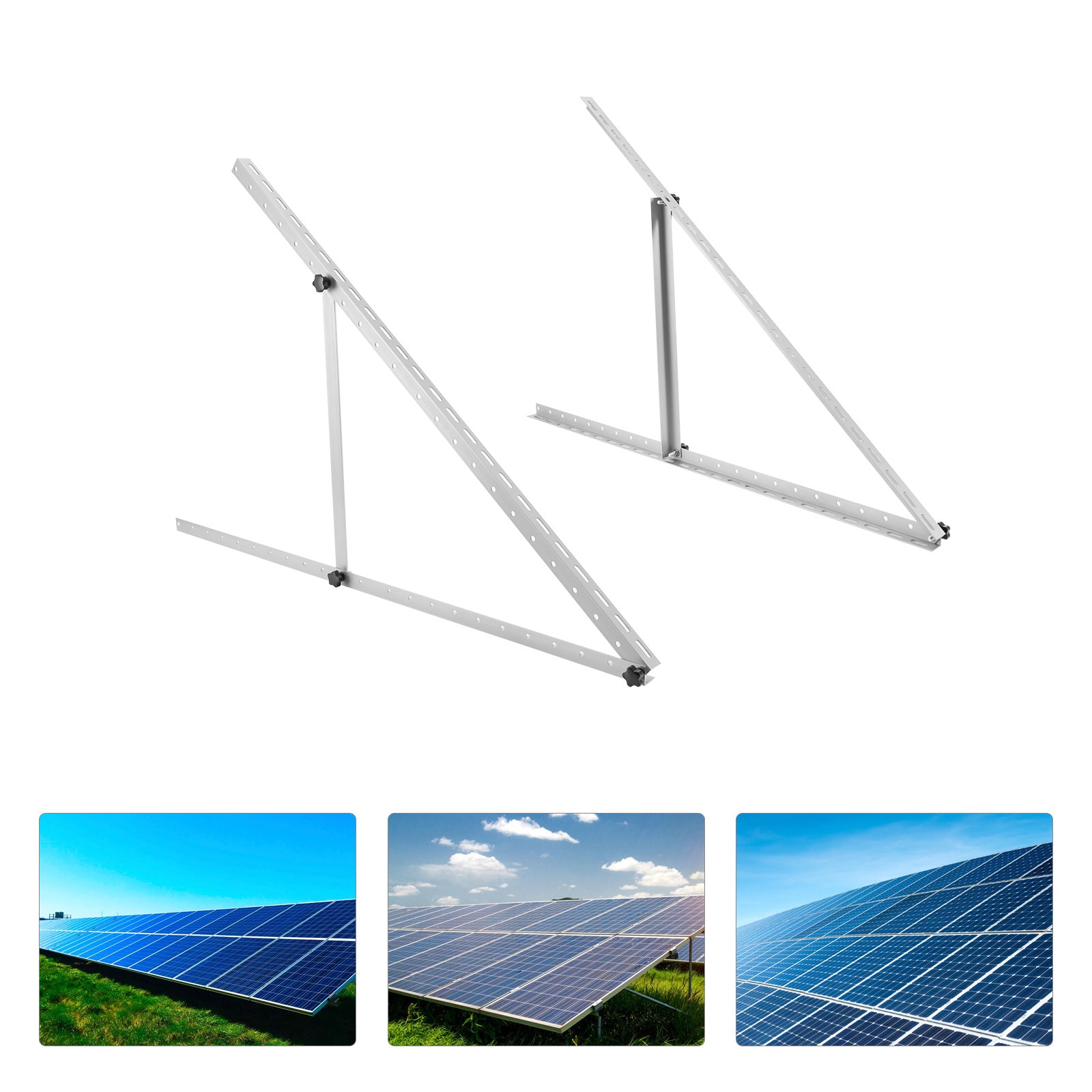 Solar Panel Mount Mounting Brackets Adjustable Tilt Legs Boat RV Roof 41'/45' - Premium Carports from Rapidvehicles - Just $57.13! Shop now at Rapidvehicles