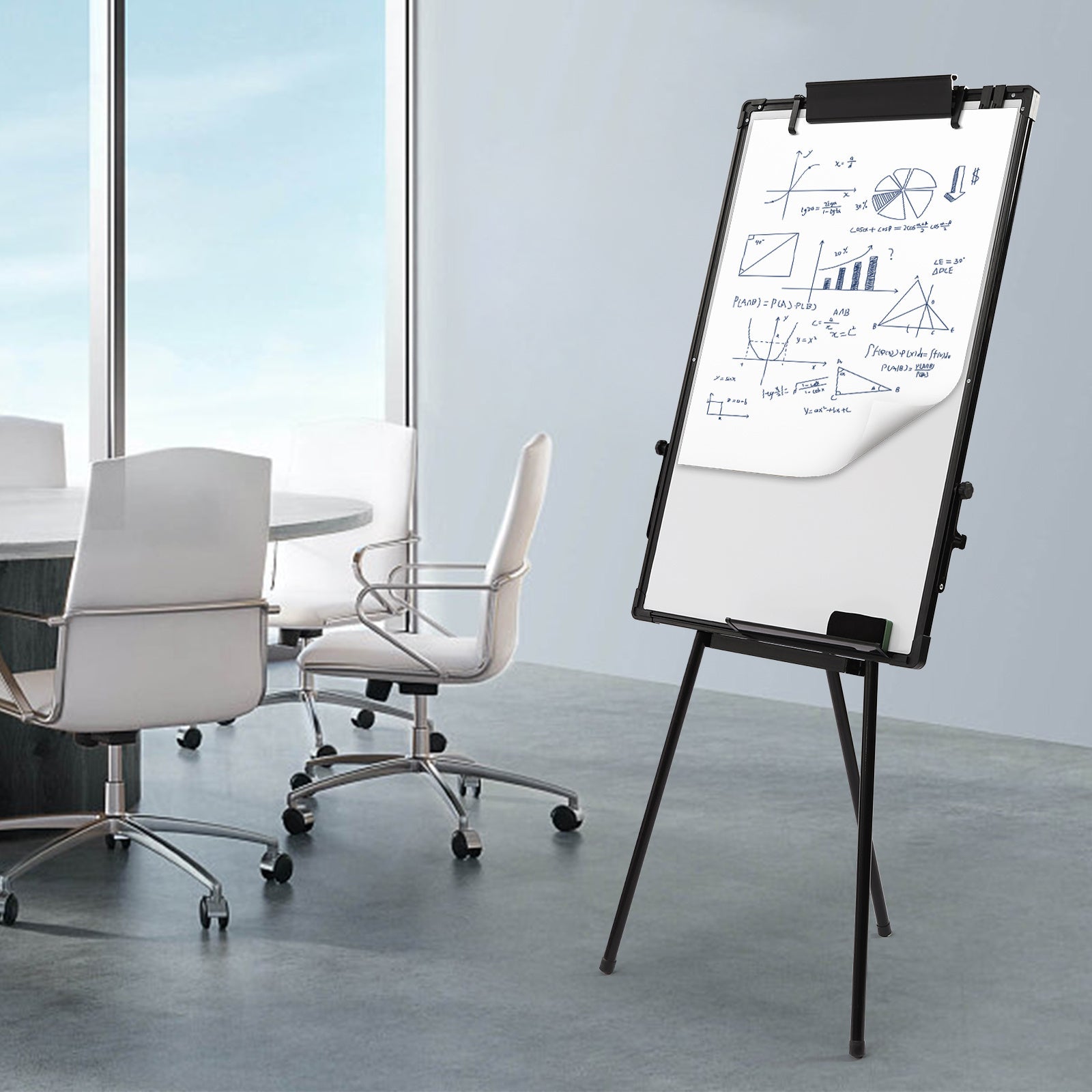 Whiteboard Stand Flip Chart Tripod Whiteboard 91 x 61 cm Height Adjustable Tripod Magnetic Whiteboard Dry Wipe - Premium Carports from Rapidvehicles - Just $84.99! Shop now at Rapidvehicles