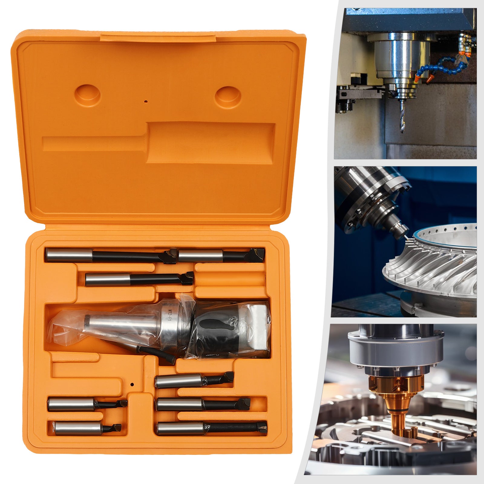 Boring Head Set, Milling Machine Accessories, Tool Set for Milling Forming and Drilling Machines F1-12 MT2-M10 50mm Boring Head - Premium Carports from Rapidvehicles - Just $88.47! Shop now at Rapidvehicles