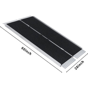 US 3/4/5/6 foot wheelchair ramp non-slip folding aluminum ramp- - Premium Carports from Rapidvehicles - Just $236.52! Shop now at Rapidvehicles