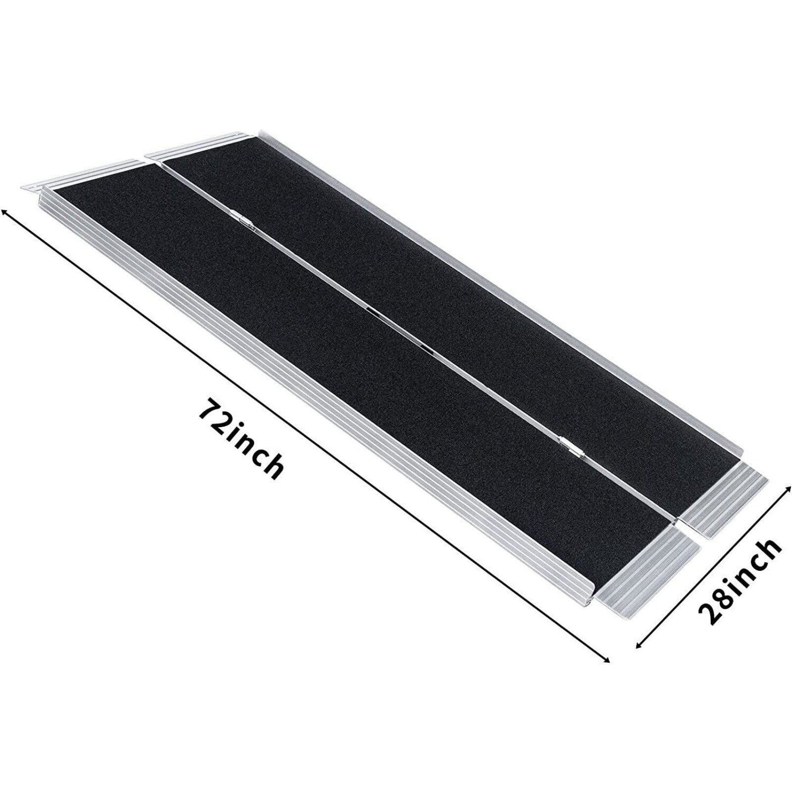 US 3/4/5/6 foot wheelchair ramp non-slip folding aluminum ramp- - Premium Carports from Rapidvehicles - Just $236.52! Shop now at Rapidvehicles