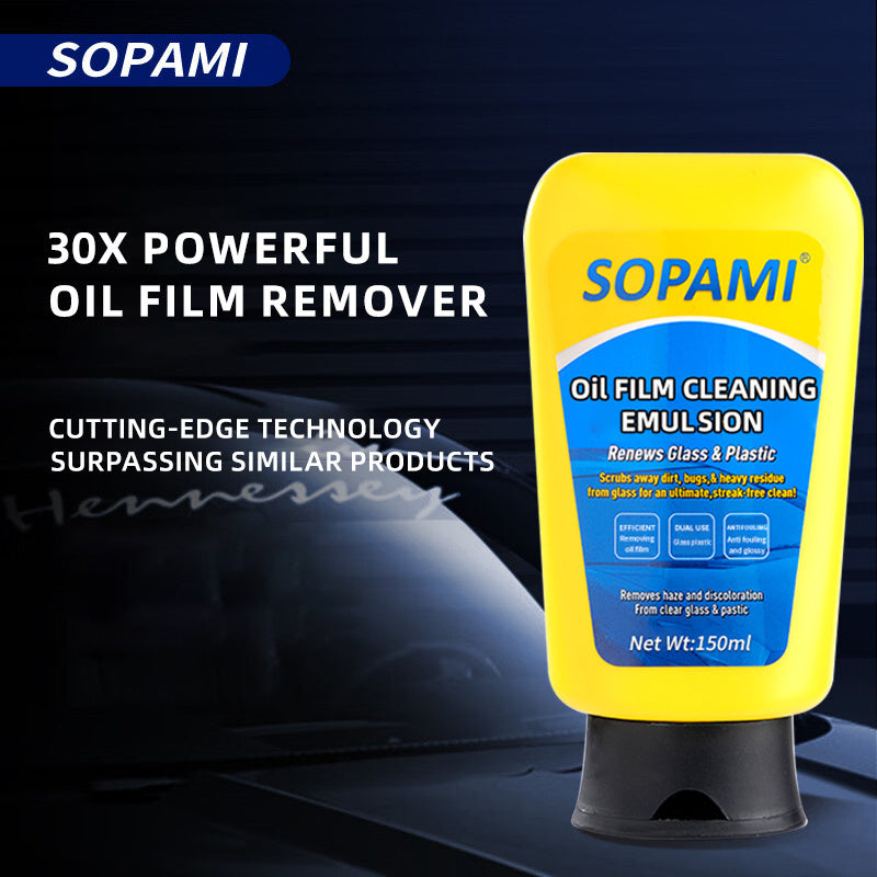 SOPAMI Oil Film Cleaner Emulsion - Windshield Cleaner Removes haze and discoloration From clear glass & pastic - Premium Transmission Fluids from Rapidvehicles - Just $27.99! Shop now at Rapidvehicles