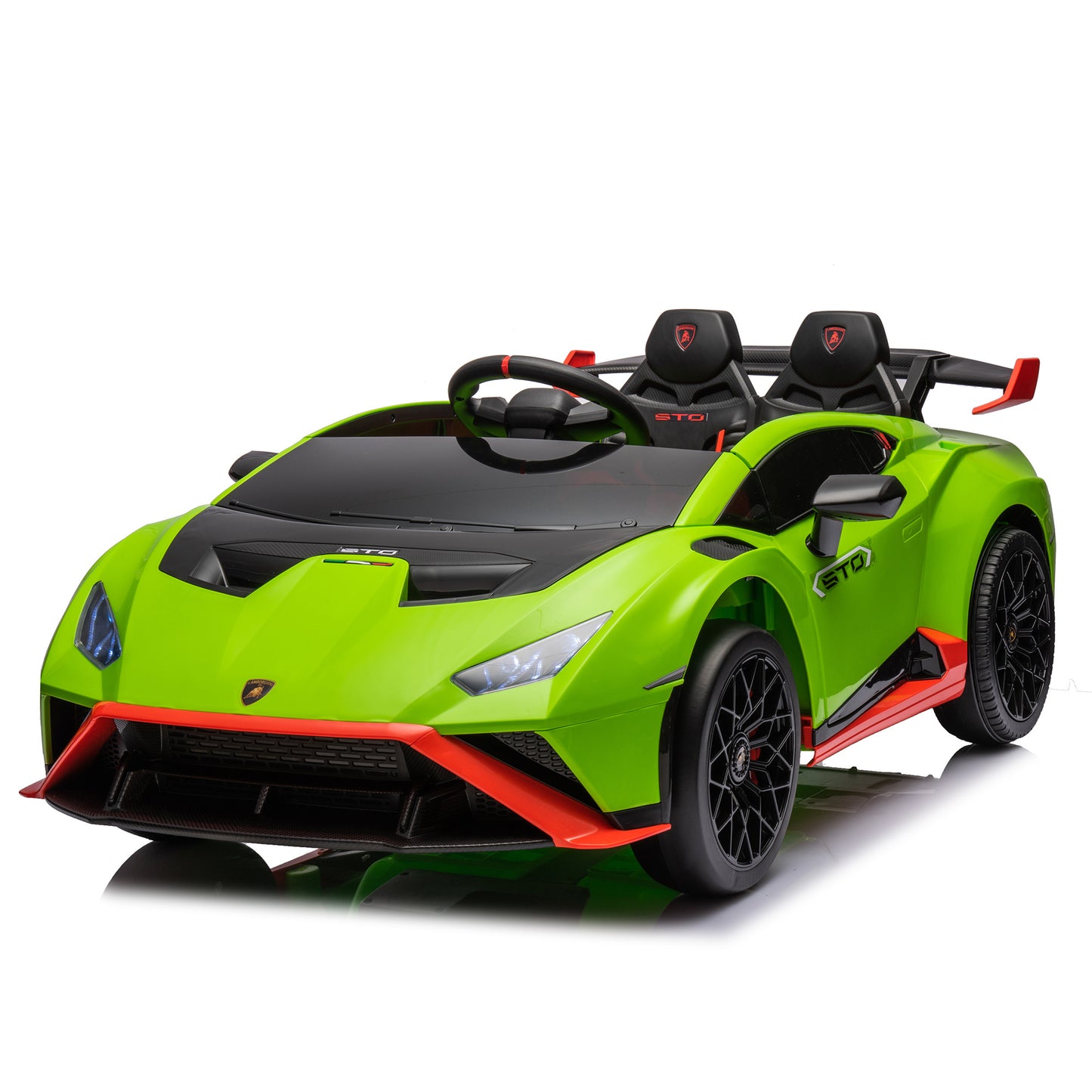 Lamborghini Huracan Sto 24V Kids Electric Ride-On Drift Car: - Premium Kids' Bikes from Rapidvehicles - Just $328.57! Shop now at Rapidvehicles