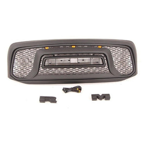 Rebel Style Front Grille For 2006 2007 2008 Dodge Ram1500 Power Wagon Grill With Letters& Lights Black - Premium Accessories from Rapidvehicles - Just $257.51! Shop now at Rapidvehicles