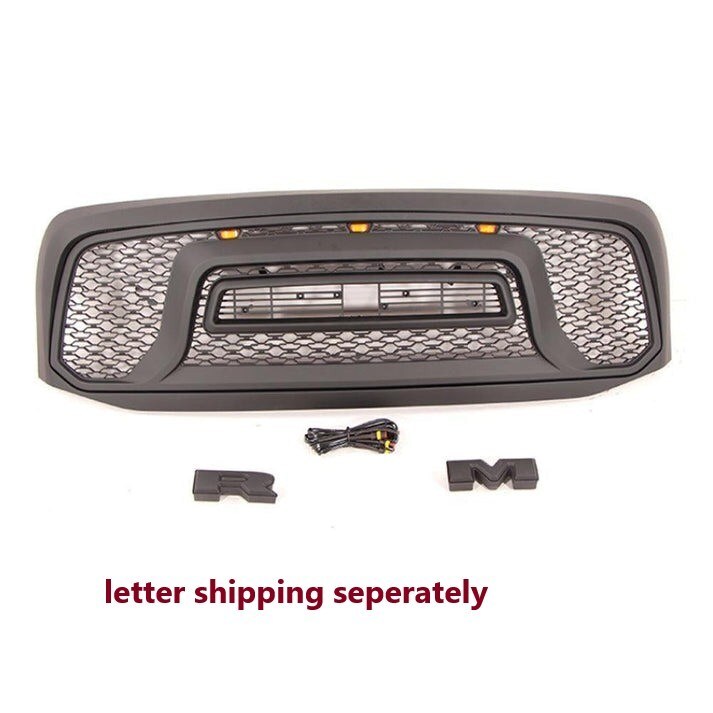 Rebel Style Front Grille For 2006 2007 2008 Dodge Ram1500 Power Wagon Grill With Letters& Lights Black - Premium Accessories from Rapidvehicles - Just $257.51! Shop now at Rapidvehicles