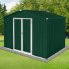 Metal garden sheds 6ftx8ft outdoor storage sheds Green+White - Premium Carports from Rapidvehicles - Just $415.37! Shop now at Rapidvehicles