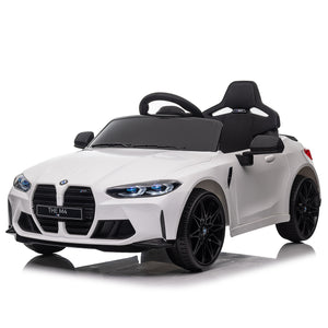 BMW M4 12v Kids ride on toy car 2.4G W/Parents Remote Control,Three speed adjustable,Power display, USB,MP3 ,Bluetooth,LED light,story,A handle with wheels and a pull, easy to carry - Premium Kids' Bikes from Rapidvehicles - Just $219.99! Shop now at Rapidvehicles