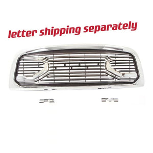 Front Grill for 2009 2010 2011 2012 Dodge Ram 1500 Chrome Grille Big Horn Style W/ Letters & Lights - Premium Accessories from Rapidvehicles - Just $326.80! Shop now at Rapidvehicles