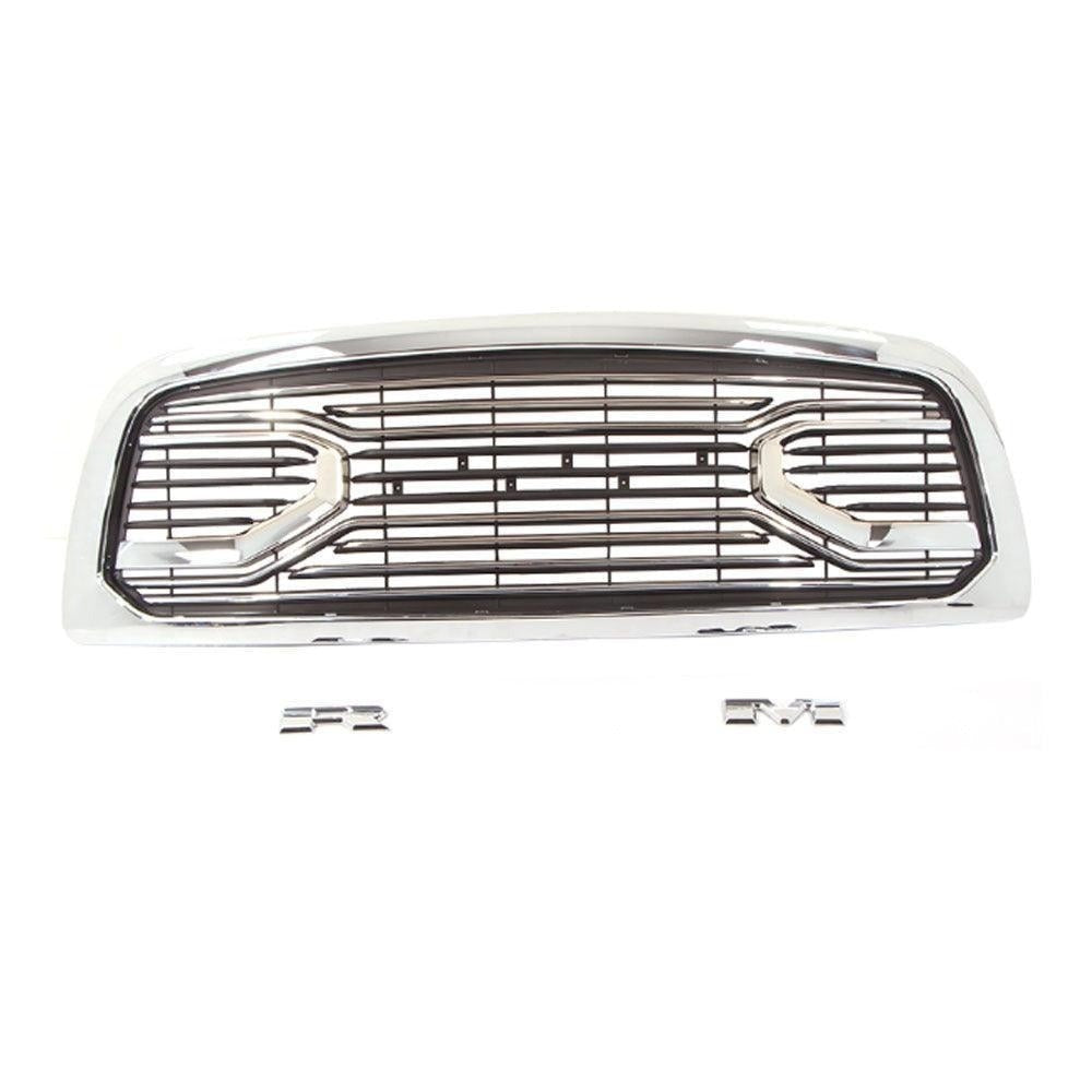 Front Grill for 2009 2010 2011 2012 Dodge Ram 1500 Chrome Grille Big Horn Style W/ Letters & Lights - Premium Accessories from Rapidvehicles - Just $331.99! Shop now at Rapidvehicles