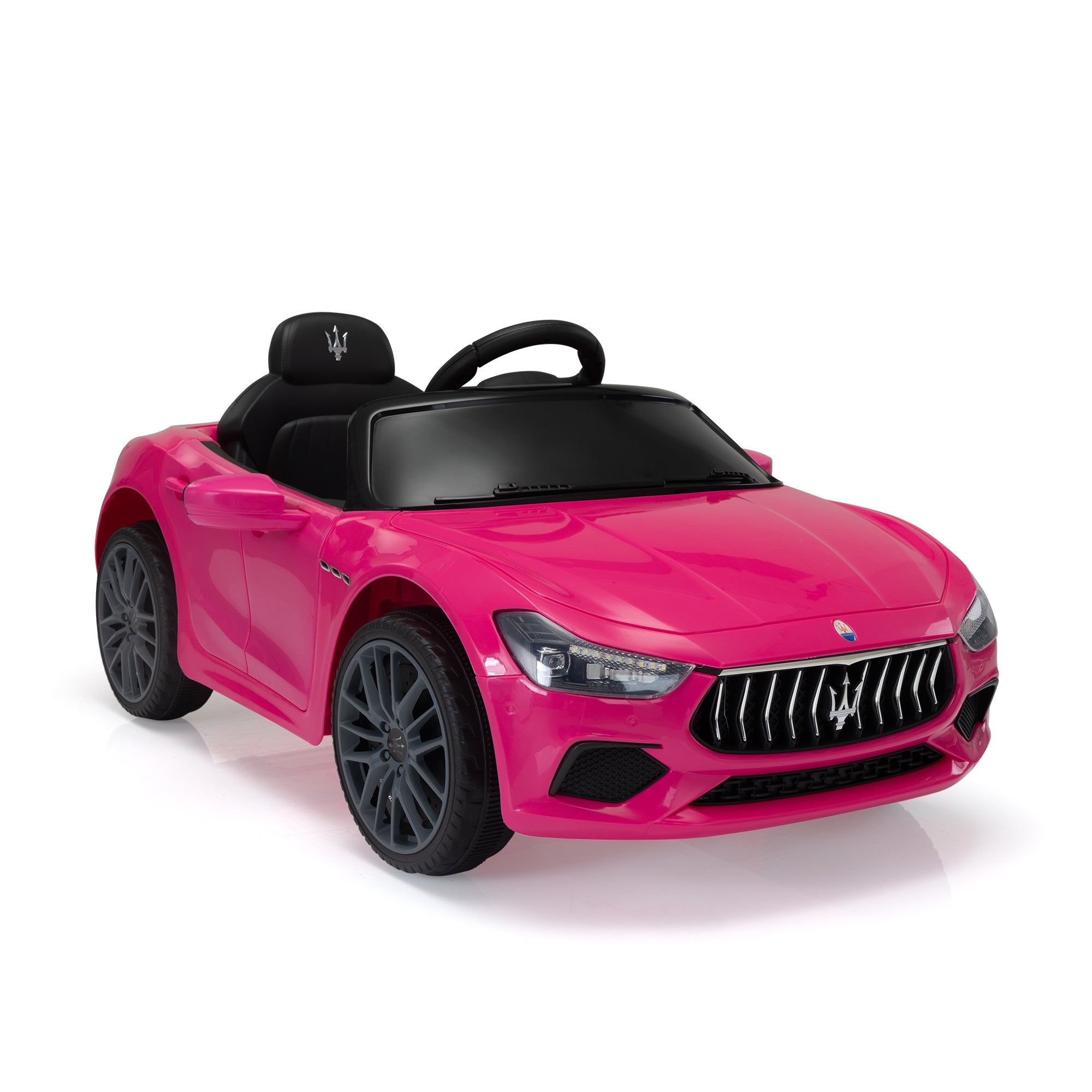 Maserati Ghibli-licensed 12V Kids Ride on Car with Remote Control, Music and Lights, Pink - Premium Kids' Bikes from Rapidvehicles - Just $240.03! Shop now at Rapidvehicles