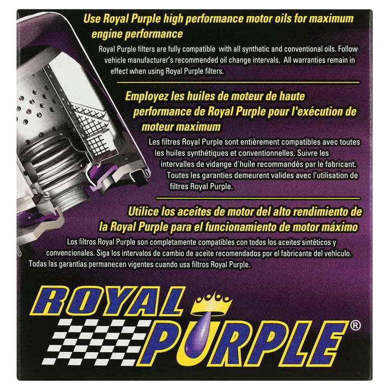 Royal Purple 20-253 Extended Life Engine Motor Oil Filter Fits - Premium Oil Filter Wrenches from Royal Purple - Just $73.99! Shop now at Rapidvehicles