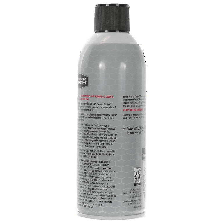 Super Tech Starting Fluid 50% Ether, 10.7 oz. - Premium Transmission Fluids from Super Tech - Just $57.99! Shop now at Rapidvehicles