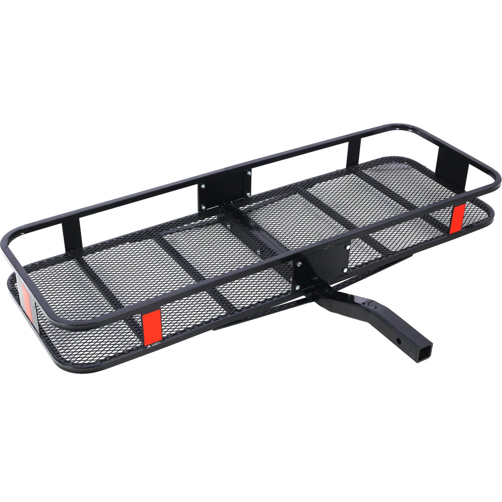 Hitch Mount Cargo Carrier Basket 60" X 21" X 6"+Waterproof Cargo Bag 16 Cubic Feet(56" 20" 20"),Hauling Weight Capacity of 500 Lbs and A Folding Arm.with Hitch Stabilizer,Net and Straps - Premium Cargo Management from Rapidvehicles - Just $251.99! Shop now at Rapidvehicles