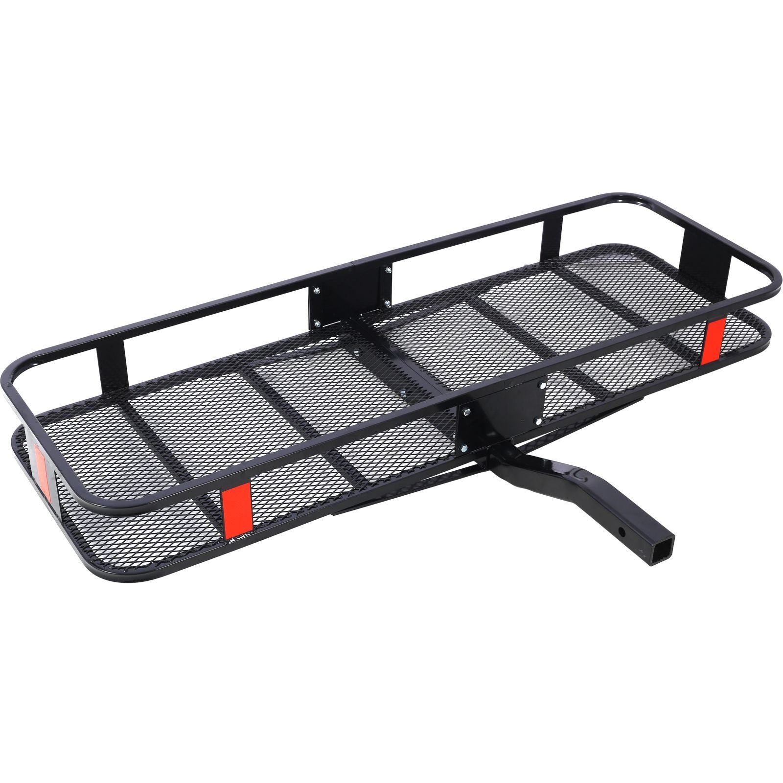 Hitch Mount Cargo Carrier Basket 60" X 21" X 6"+Waterproof Cargo Bag 16 Cubic Feet(56" 20" 20"),Hauling Weight Capacity of 500 Lbs and A Folding Arm.with Hitch Stabilizer,Net and Straps - Premium Truck Accessories from Rapidvehicles - Just $272.37! Shop now at Rapidvehicles