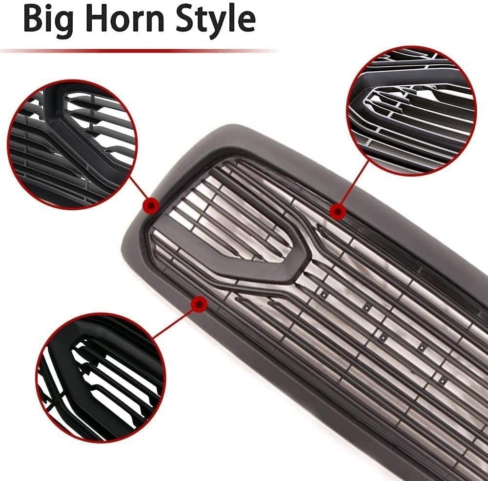 Big Horn Style Front Grille For 2002 2003 2004 2005 Dodge RAM 1500 W/ Letters - Premium Accessories from Rapidvehicles - Just $244.50! Shop now at Rapidvehicles