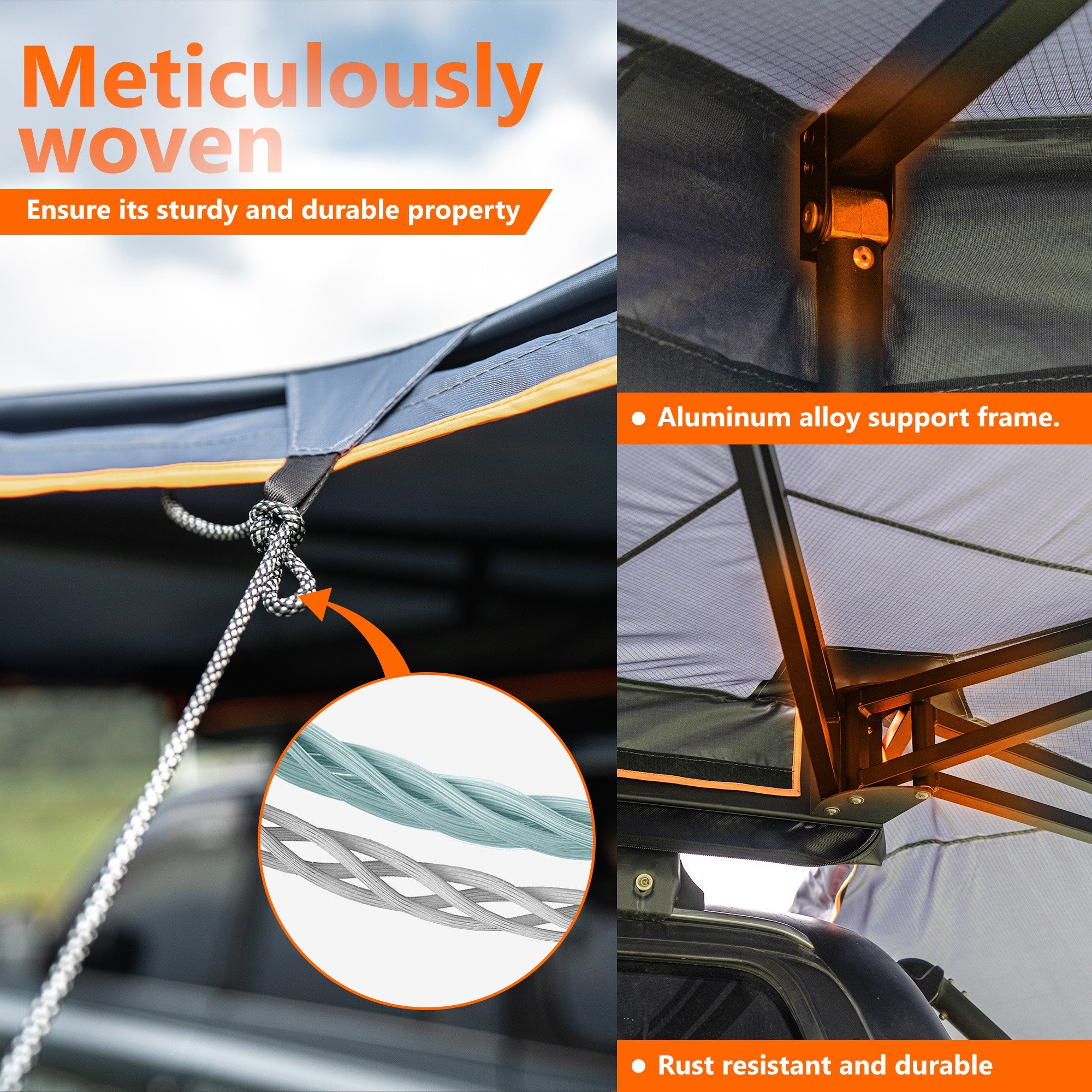 Trustmade Boneless 270 Car Side Awning Rooftop Pull Out Tent Shelter - Premium Truck Bed & Tailgate Accessories from Trustmade - Just $608.99! Shop now at Rapidvehicles