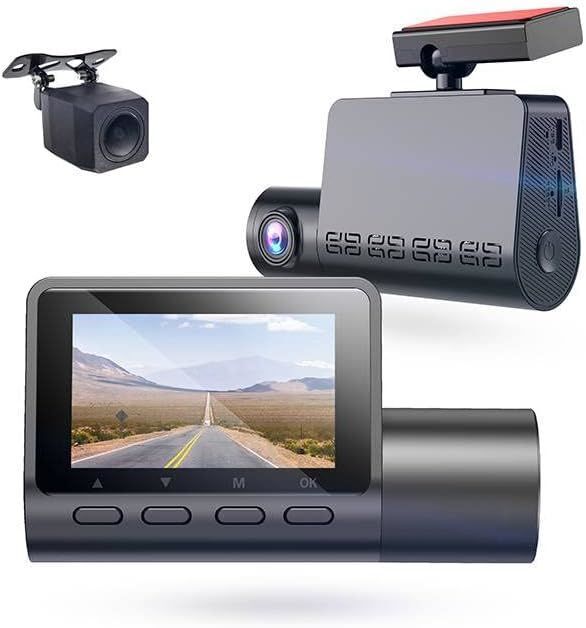 Dual Front Rear Dash Cam 2K QHD +1080p 2" Display 140 Wide Angle - Premium On-Dash Video from Rapidvehicles - Just $196.19! Shop now at Rapidvehicles