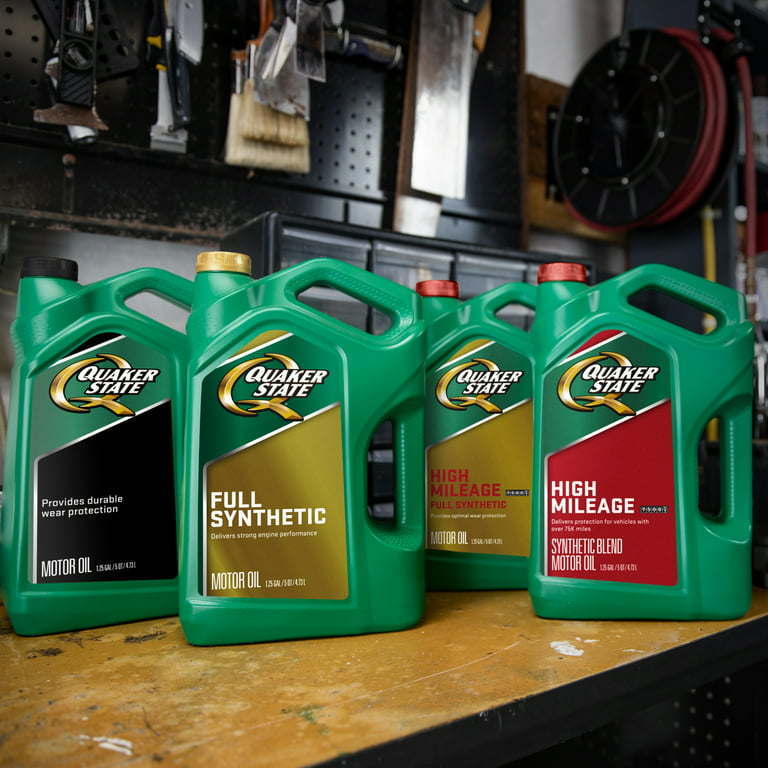 Quaker State High Mileage 10W-40 Synthetic Blend Motor Oil for Vehicles over 75K Miles, 1-Quart - Premium Engine Oil from Quaker State - Just $35.99! Shop now at Rapidvehicles