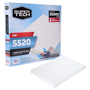 Super Tech 5520 Cabin Air Filters, Replacement Air/Dust Filter for Buick Chevrolet GMC - Premium Filters from Super Tech - Just $60.60! Shop now at Rapidvehicles