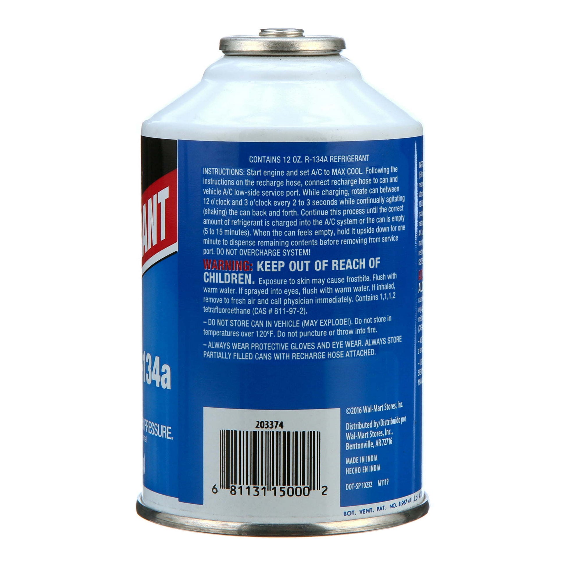 Super Tech R-134a Auto Air Conditioning Refrigerant, 12 oz. - Premium Antifreezes & Coolants from Super Tech - Just $57.99! Shop now at Rapidvehicles