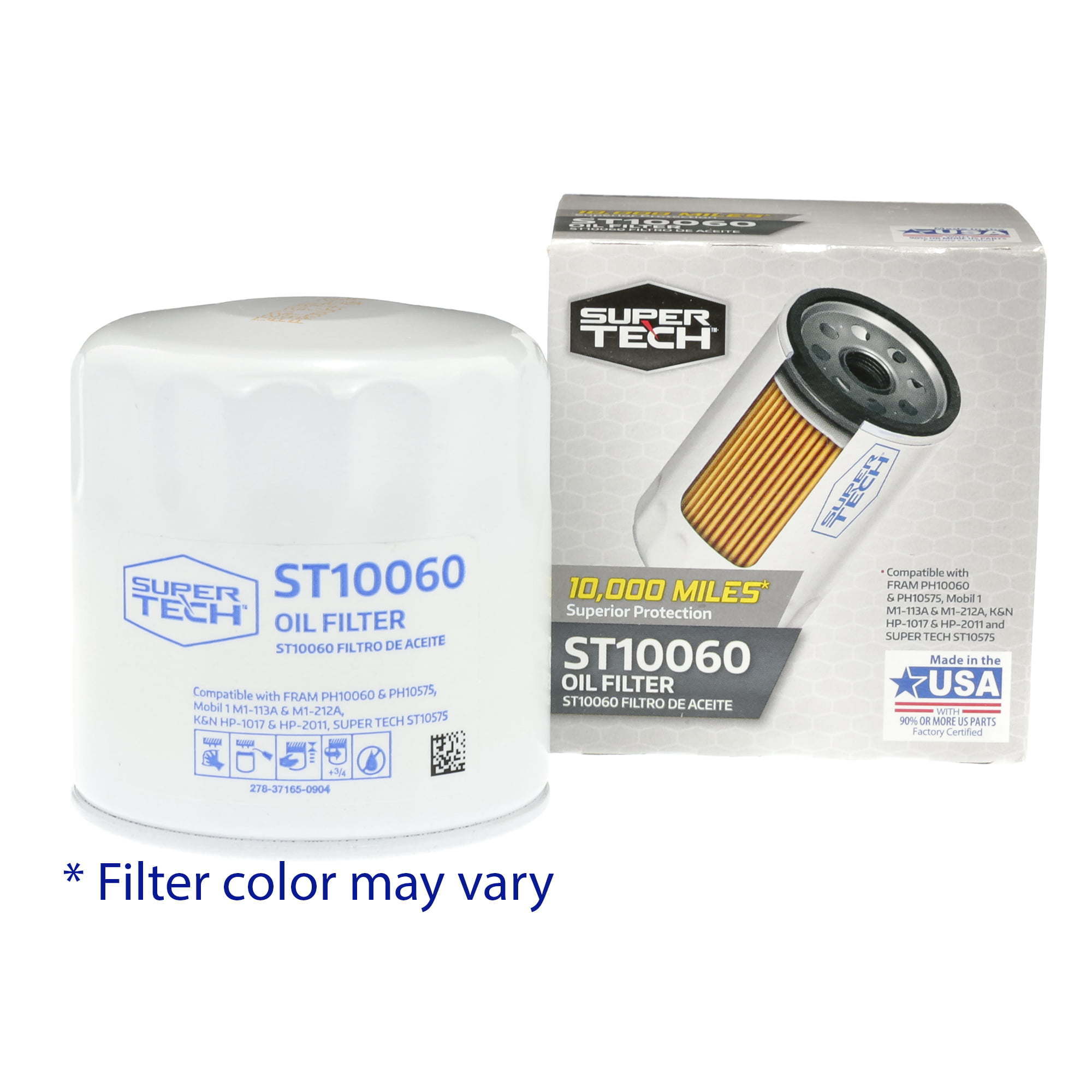 SuperTech ST10060 10K mile Oil Filter Fits Buick Cadillac Chevrolet GMC Chrysler Dodge and Jeep Vehicles - Premium Filters from SuperTech - Just $35.99! Shop now at Rapidvehicles