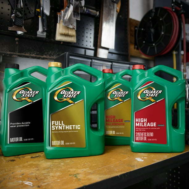 Quaker State High Mileage 5W-30 Synthetic Blend Motor Oil, 1 Quart - Premium Engine Oil from Quaker State - Just $40.99! Shop now at Rapidvehicles