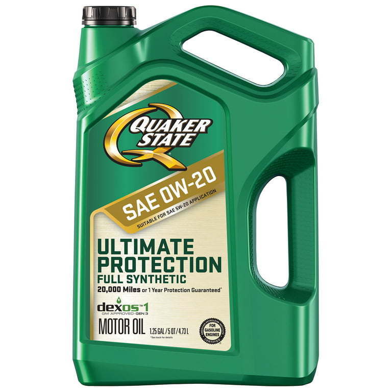 Quaker State Ultimate Protection Full Synthetic 0W-20 Motor Oil, - Premium Engine Oil from Quaker State - Just $77.99! Shop now at Rapidvehicles