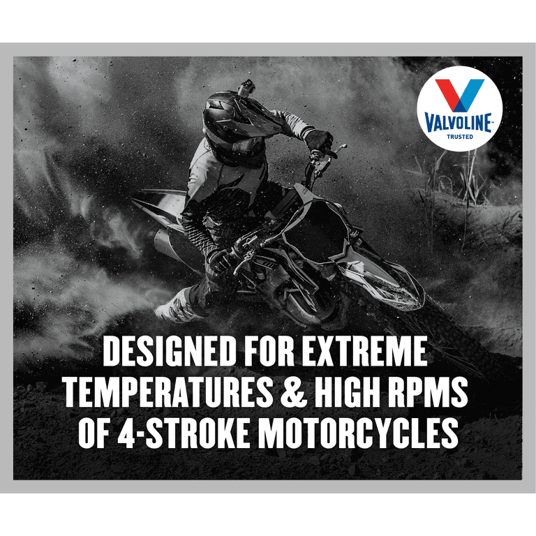 Valvoline 4-Stroke Motorcycle Full Synthetic SAE 20W-50 Motor Oil 1 QT, Case of 6 1 QT, Case of 6 20W-50 - Premium Engine Oil from Valvoline - Just $94.99! Shop now at Rapidvehicles