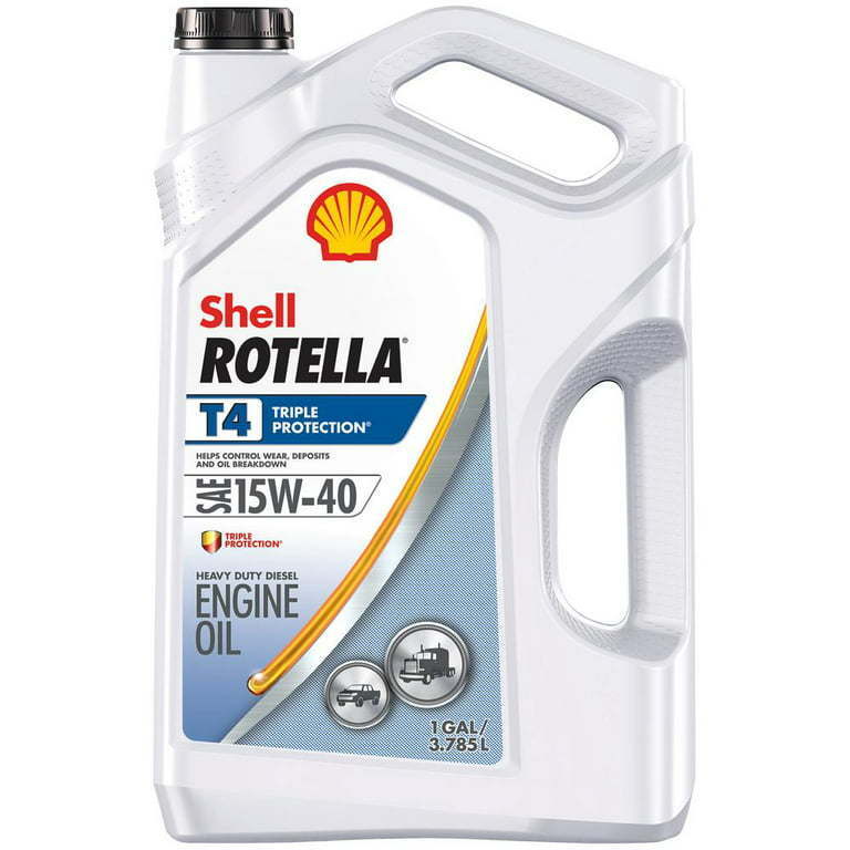 Shell Rotella T4 Triple Protection 15W-40 Diesel Motor Oil, 1 - Premium Engine Oil from Shell ROTELLA - Just $73.99! Shop now at Rapidvehicles