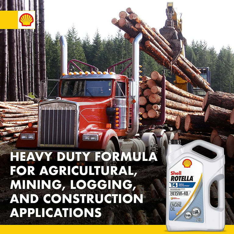 Shell Rotella T4 Triple Protection 15W-40 Diesel Motor Oil, 1 - Premium Engine Oil from Shell ROTELLA - Just $73.99! Shop now at Rapidvehicles