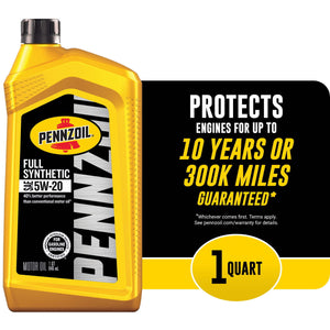 Pennzoil Full Synthetic 5W-20 Motor Oil, 1 Quart - Premium Engine Oil from Pennzoil - Just $35.99! Shop now at Rapidvehicles