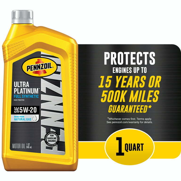 Pennzoil Ultra Platinum 5W-20 Full Synthetic Motor Oil, 1 Quart - Premium Engine Oil from Pennzoil - Just $57.99! Shop now at Rapidvehicles