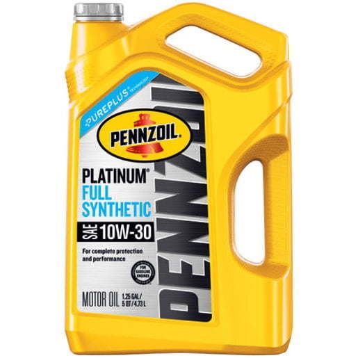 Pennzoil Platinum Full Synthetic 10W-30 Motor Oil, 5-Quart - Premium Engine Oil from Pennzoil - Just $77.99! Shop now at Rapidvehicles