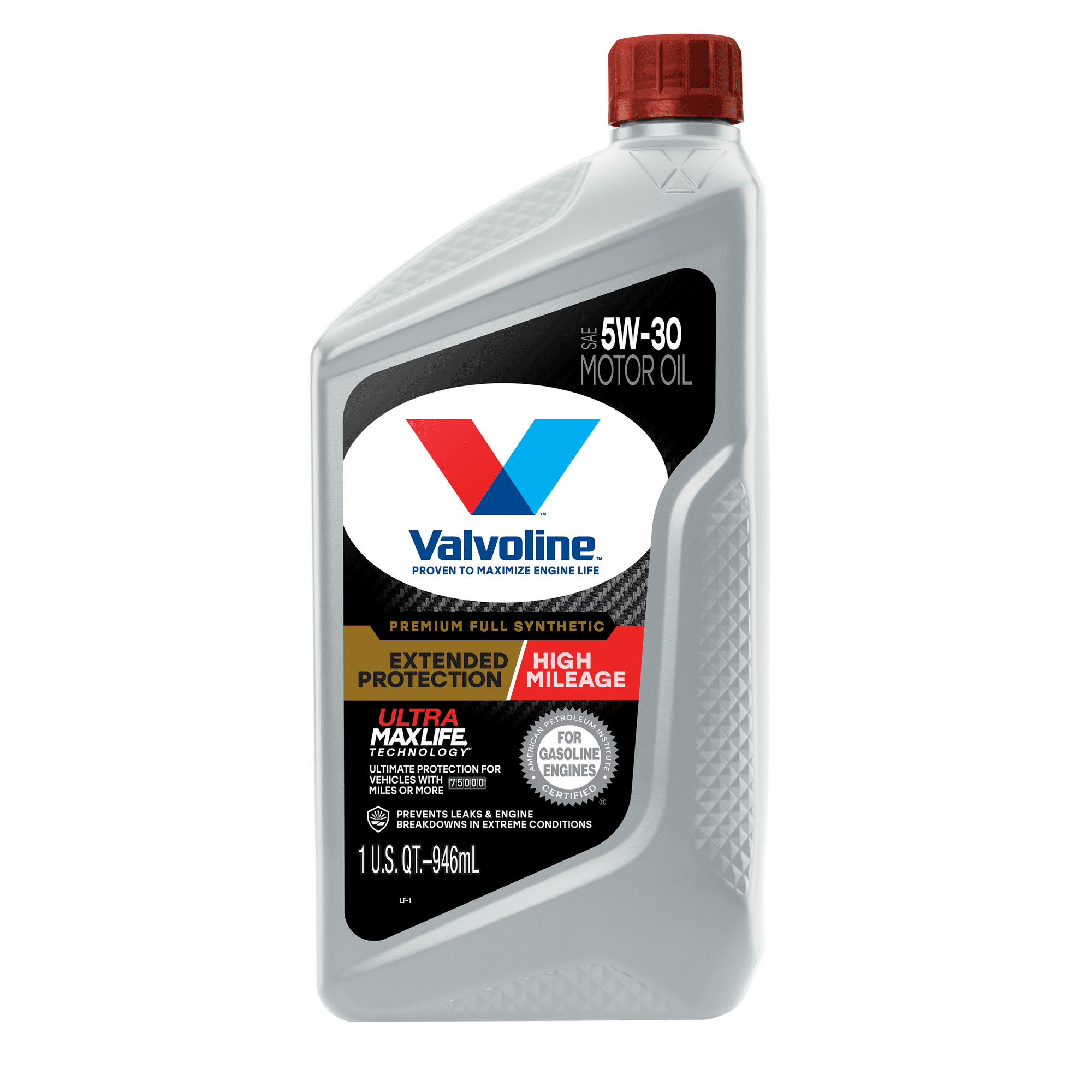 Valvoline Full Synthetic Extended Protection High Mileage 5W-30 Motor Oil, 1QT - Premium Engine Oil from Valvoline - Just $35.99! Shop now at Rapidvehicles