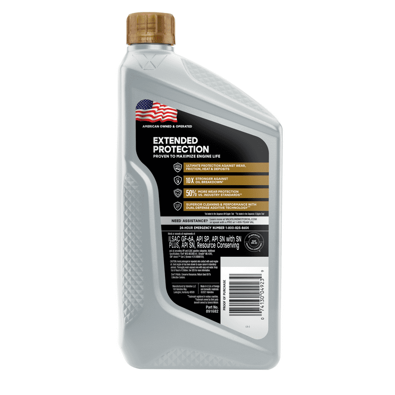 Valvoline Extended Protection Premium Full Synthetic 0W-20 Motor - Premium Engine Oil from Valvoline - Just $57.99! Shop now at Rapidvehicles