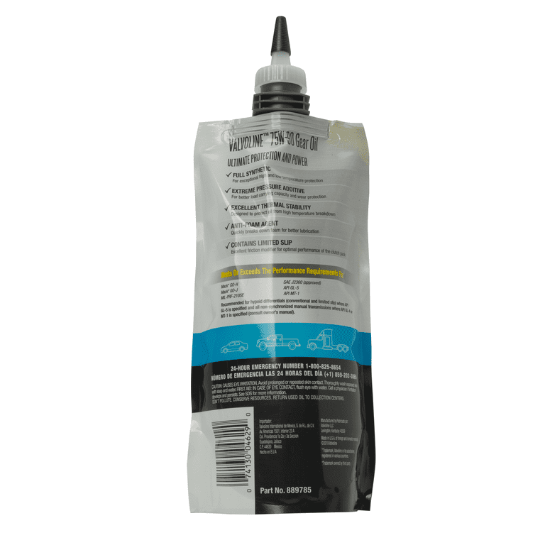 Valvoline Flex Fill SAE 75W-90 Full Synthetic Gear Oil 1 QT Squeeze Pouch - Premium Engine Oil from Valvoline - Just $45.99! Shop now at Rapidvehicles